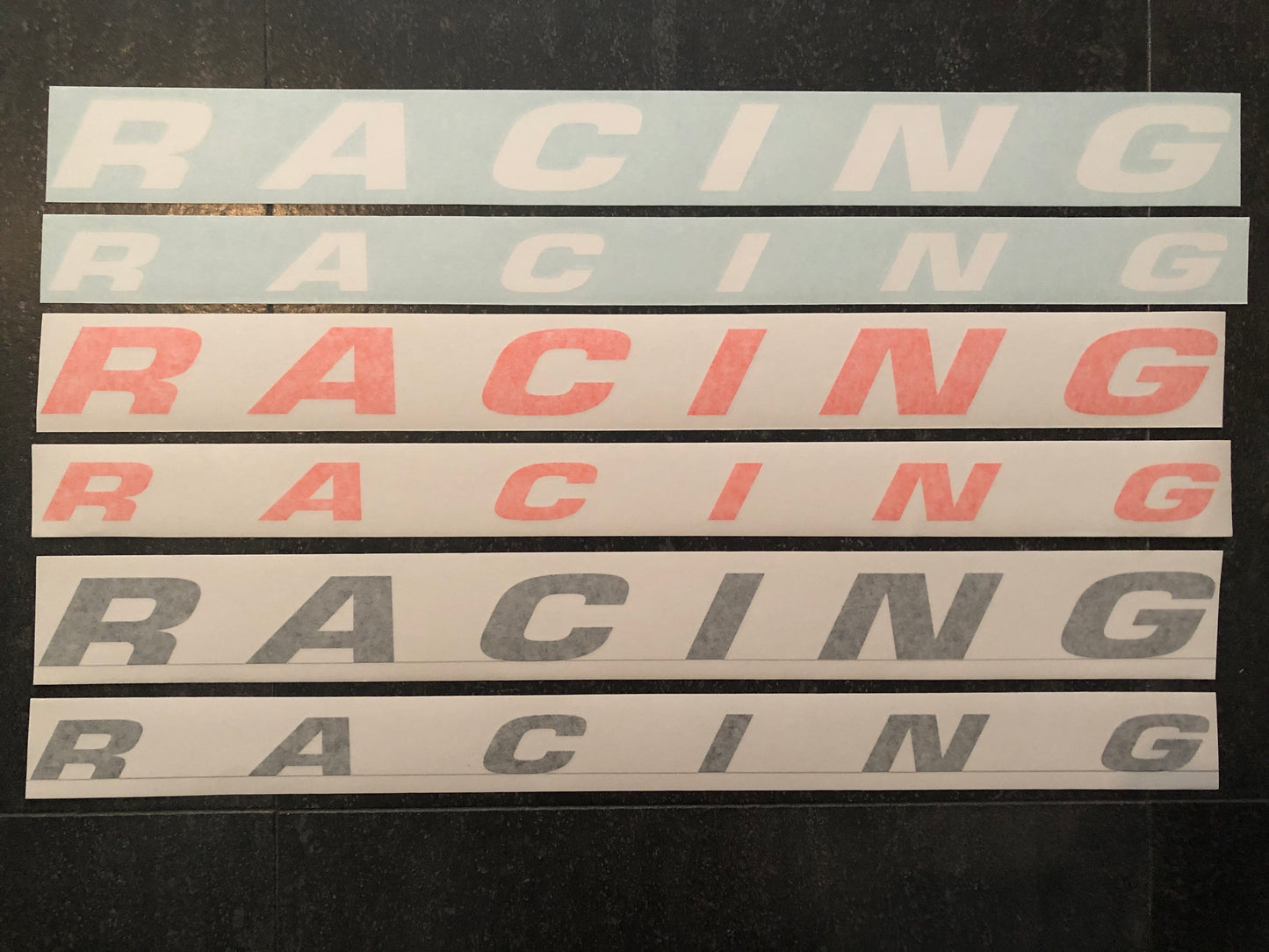 "RACING" Velg stickers
