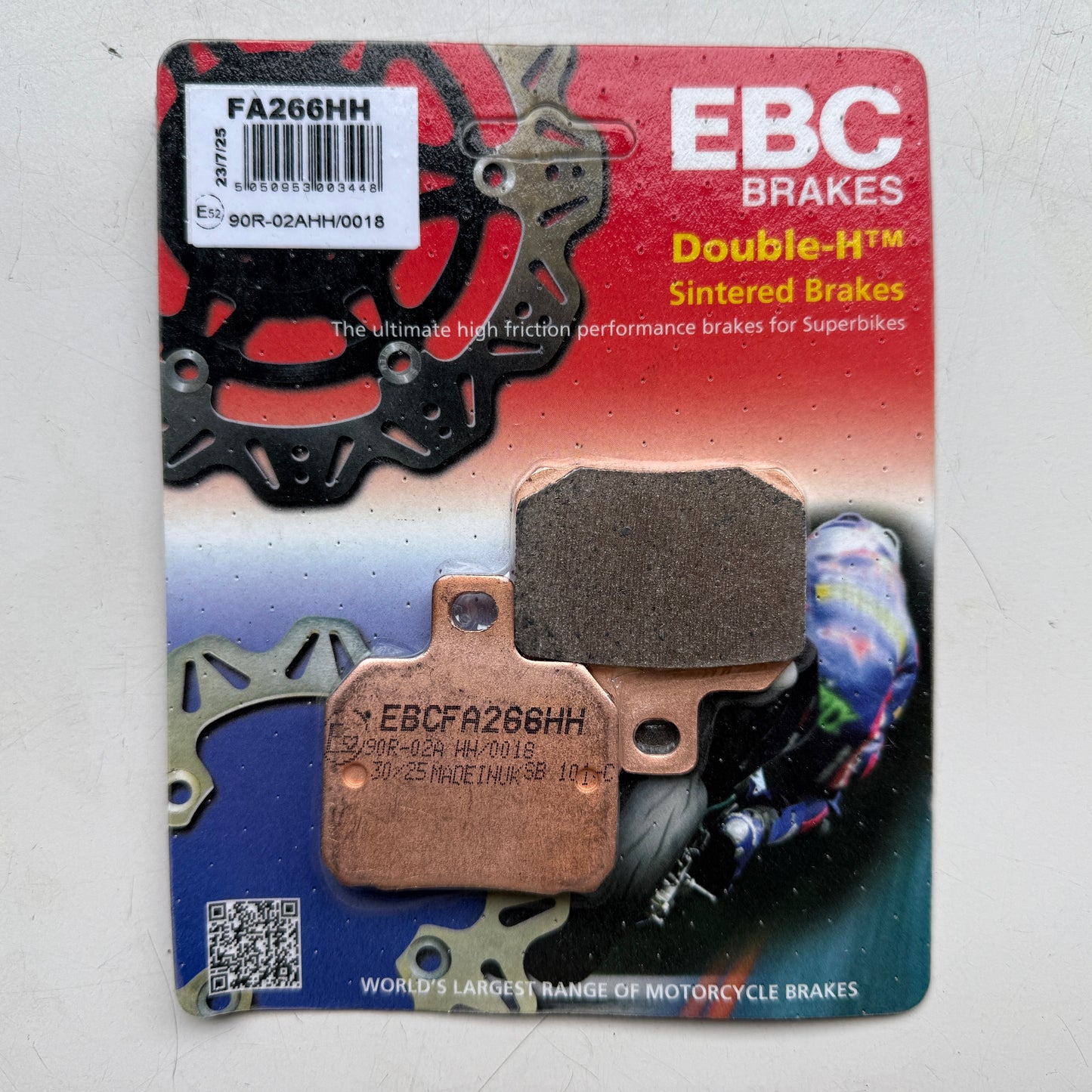 Remblokken EBC achteraan