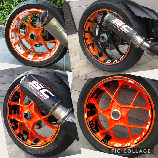 "BEAST" Velg stickers