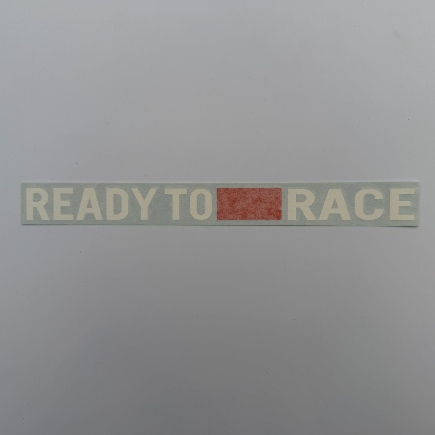 "Ready To Race" stickers