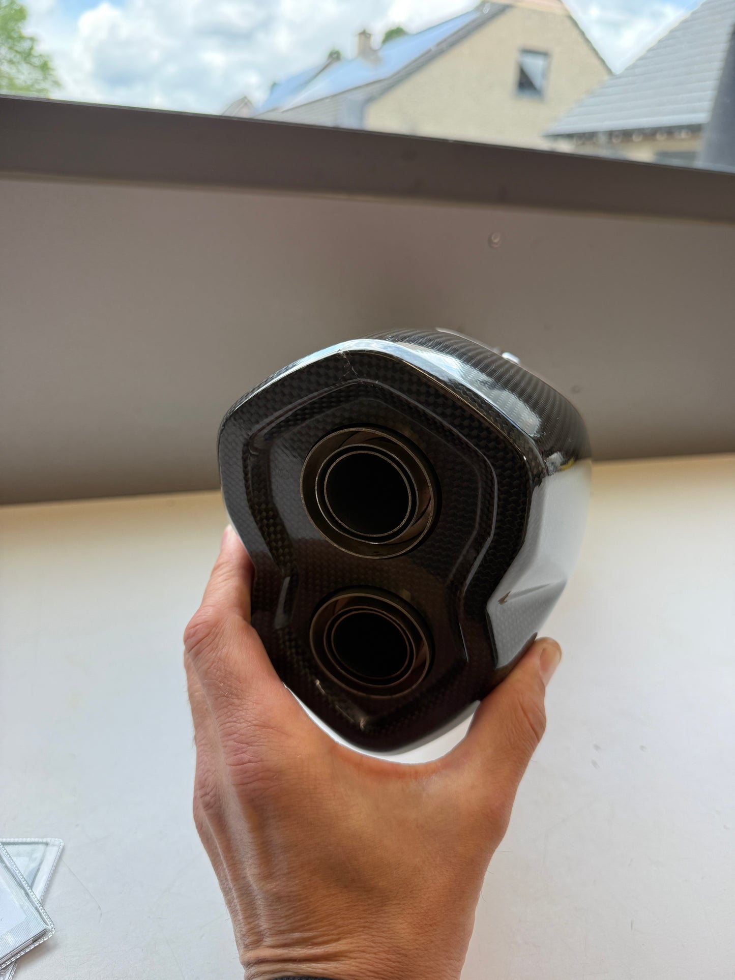 Gebruikte Akrapovic titanium uitlaatdemper