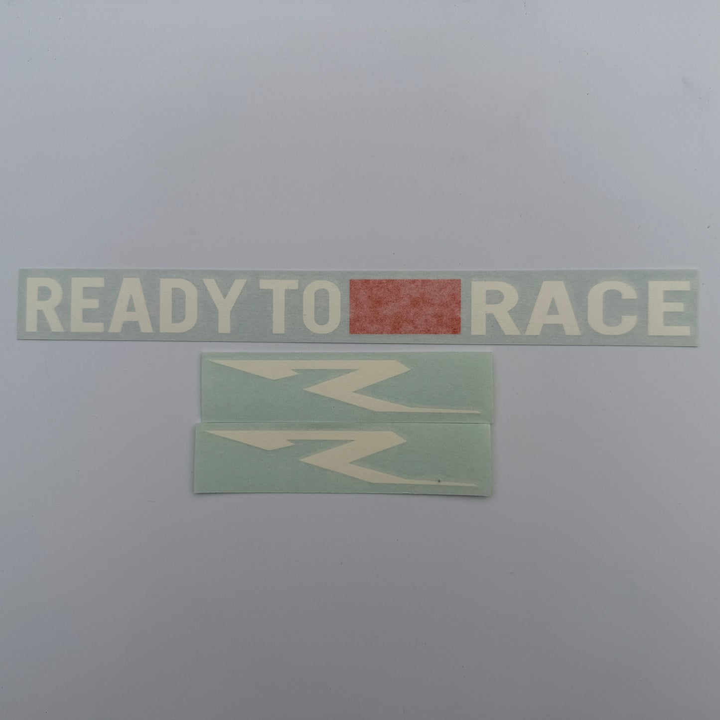 "Ready To Race" stickers