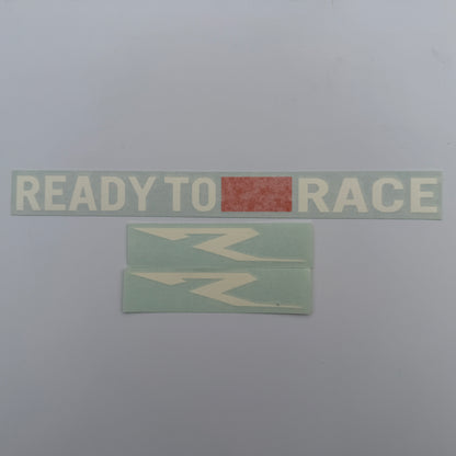 "Ready To Race" stickers
