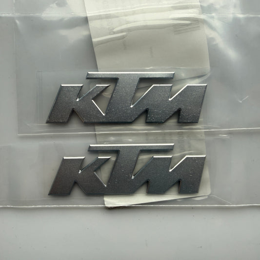 KTM Logo zilver 3D sticker