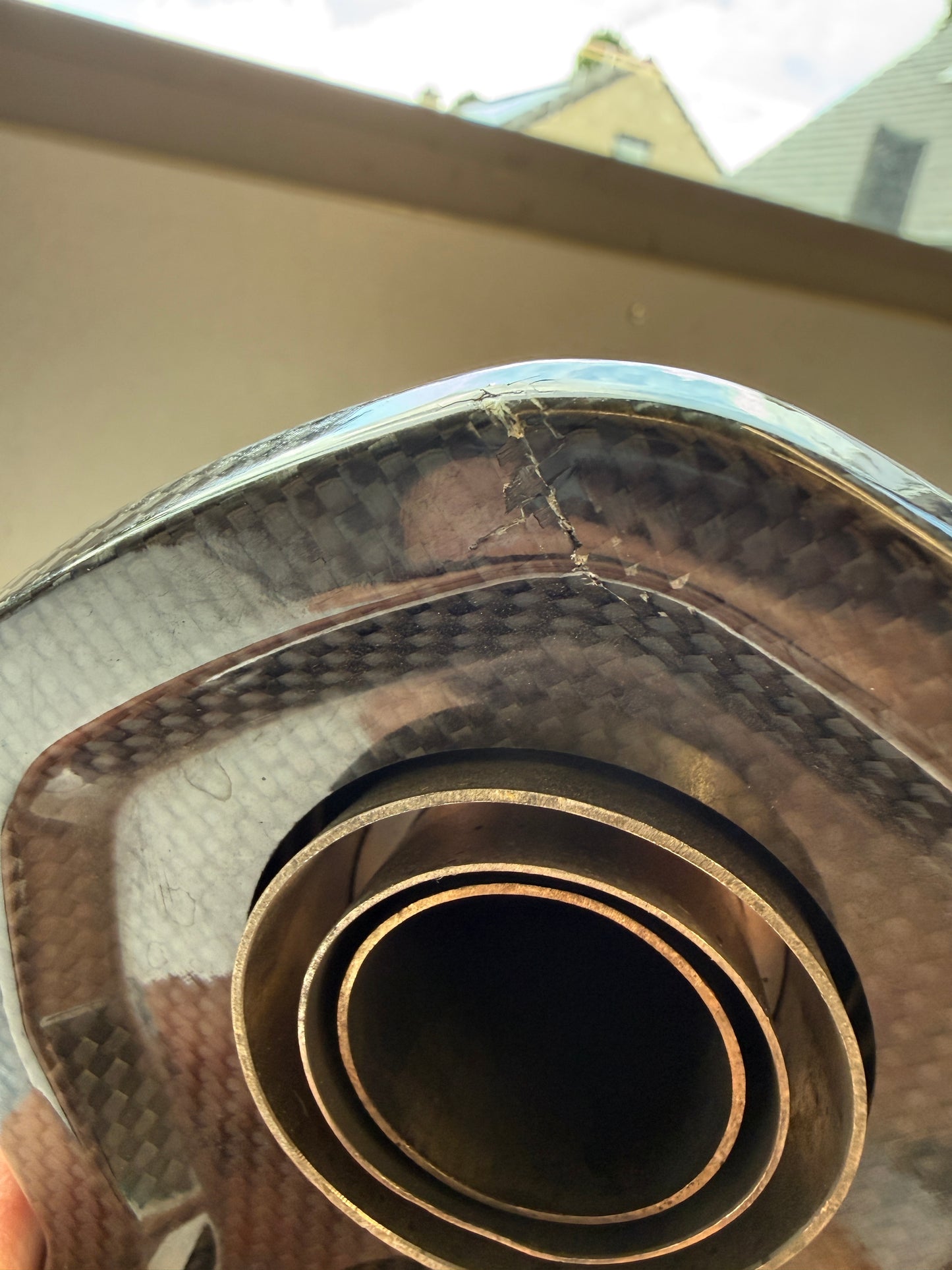 Gebruikte Akrapovic titanium uitlaatdemper