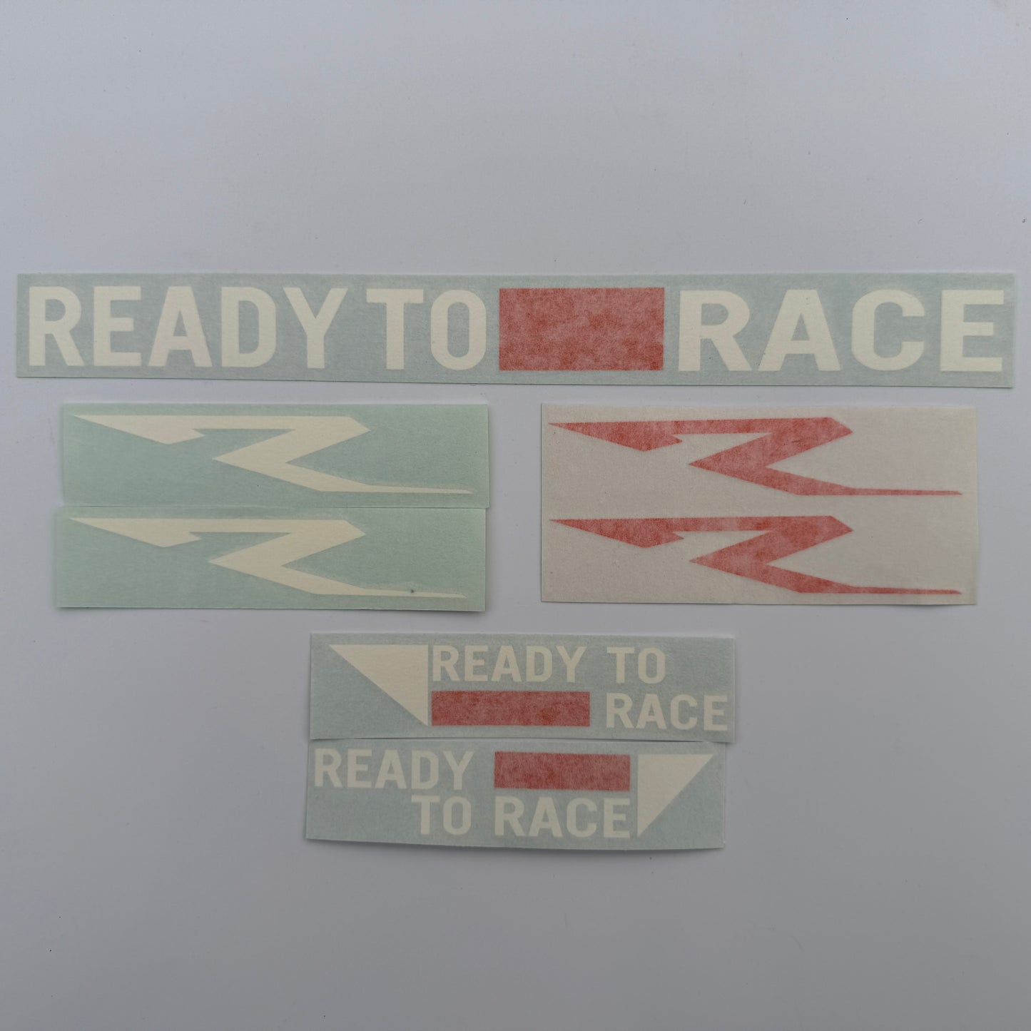 "Ready To Race" stickers