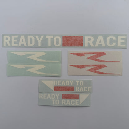 "Ready To Race" stickers