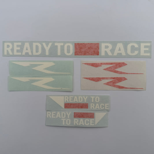"Ready To Race" stickers