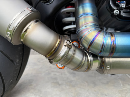 Titanium link-pipe