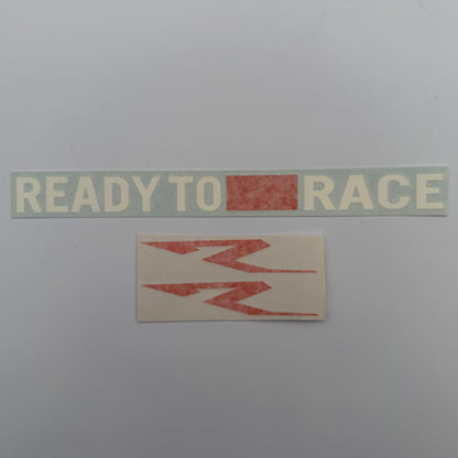"Ready To Race" stickers