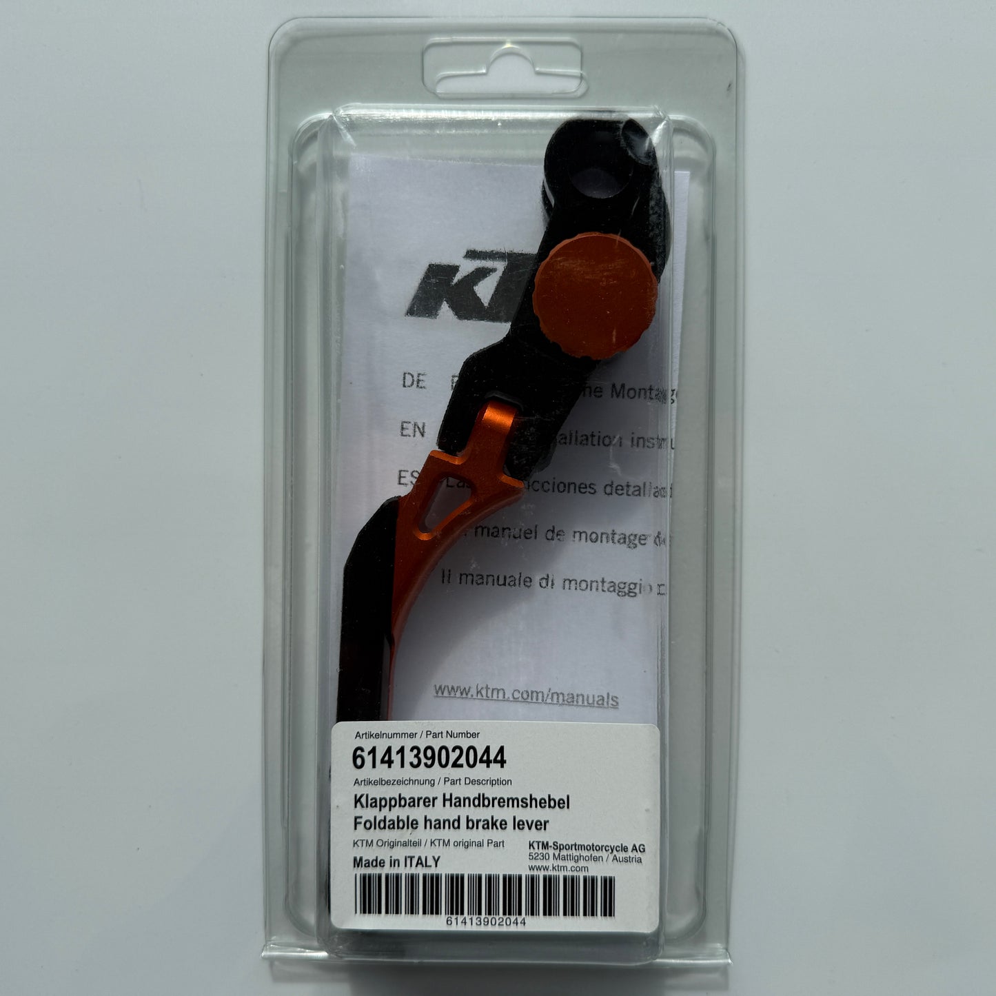 Hendelset lengte verstelbaar + opplooibaar