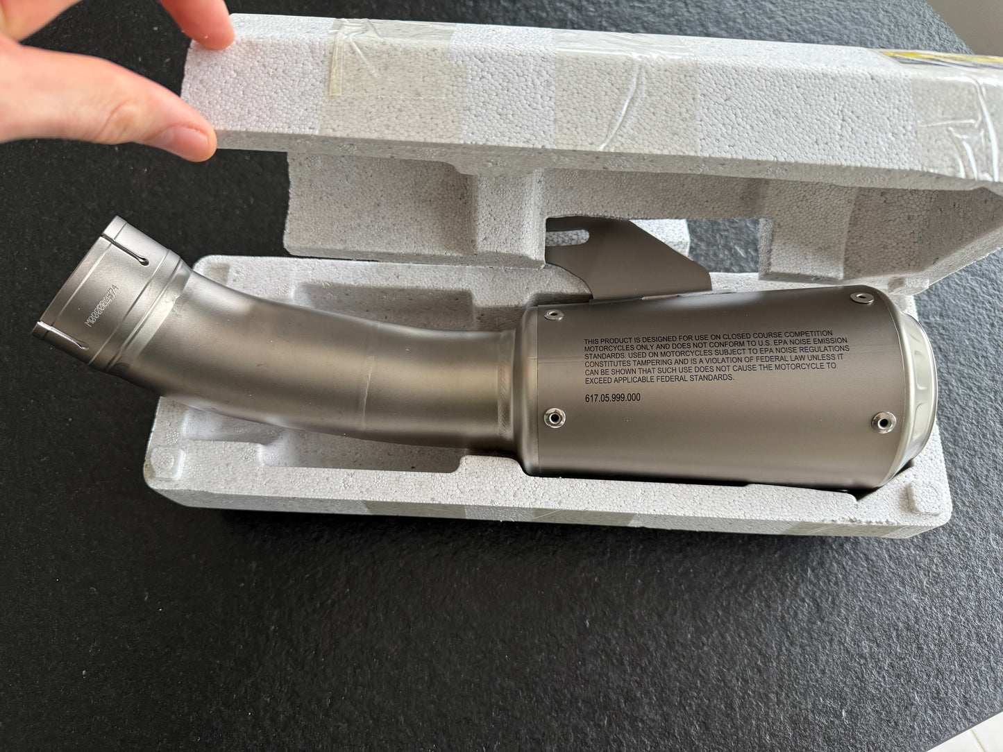 Akrapovic titanium uitlaatdemper evolution line